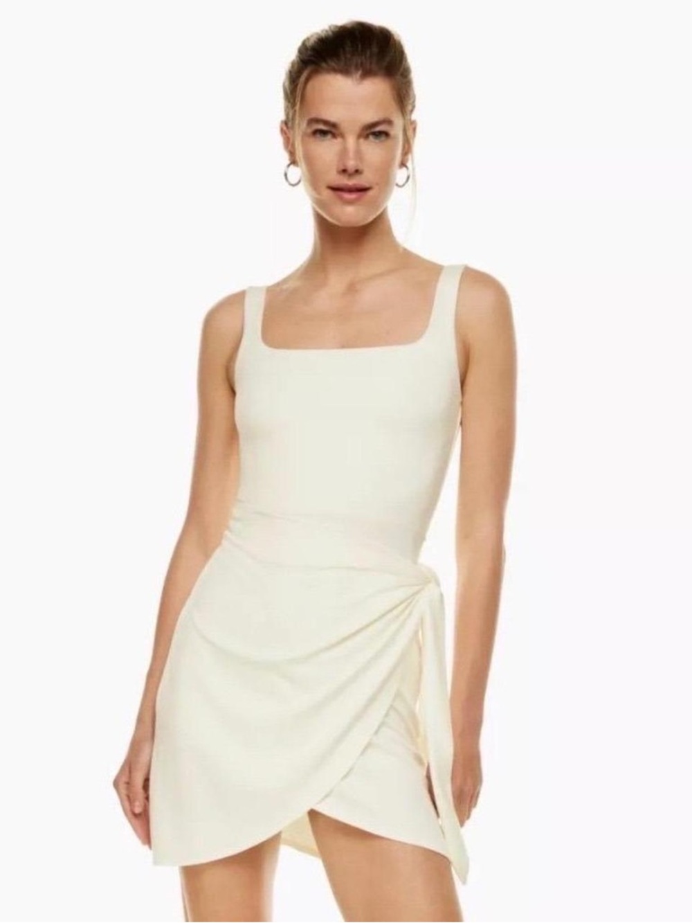 Wilfred Aritzia Saturn mini dress in Cream